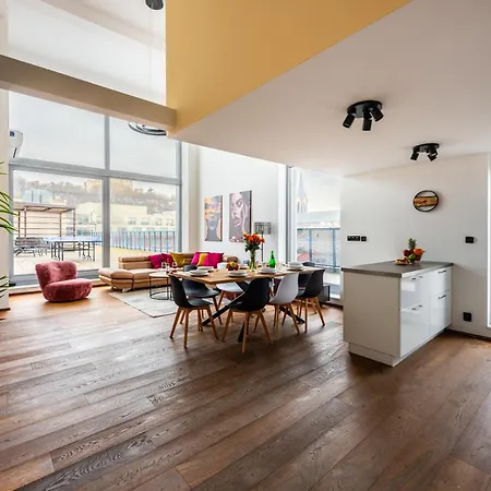 Premium Penthouse With Terrace In Prague