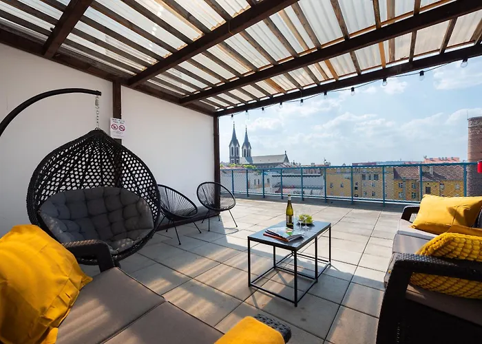 Premium Penthouse With Terrace In Prag